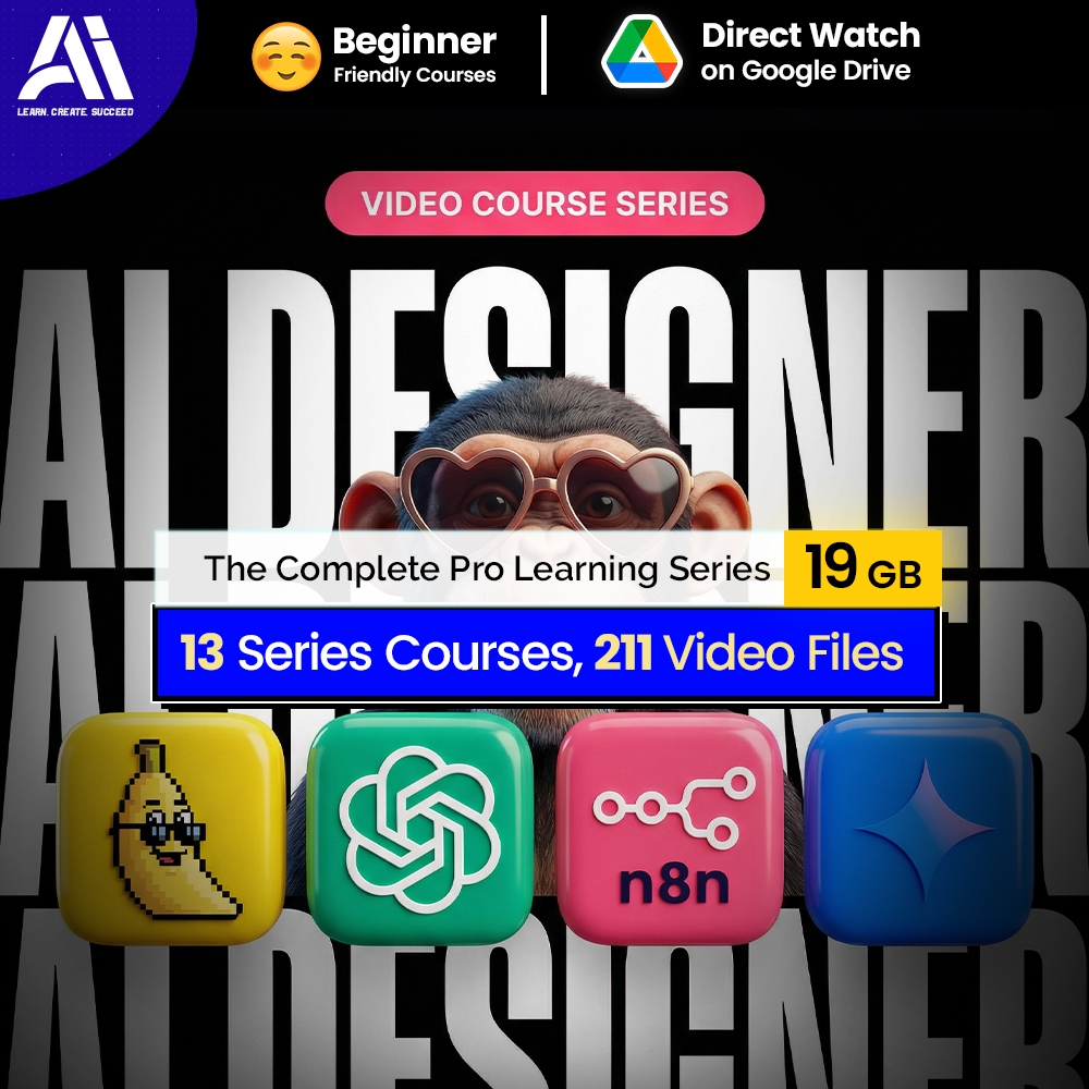 211 Video Course Bundle- 13 Set Graphic Design X Ai Video Course | Learn Graphic Design with Ai | Chatgpt | Nano Banana