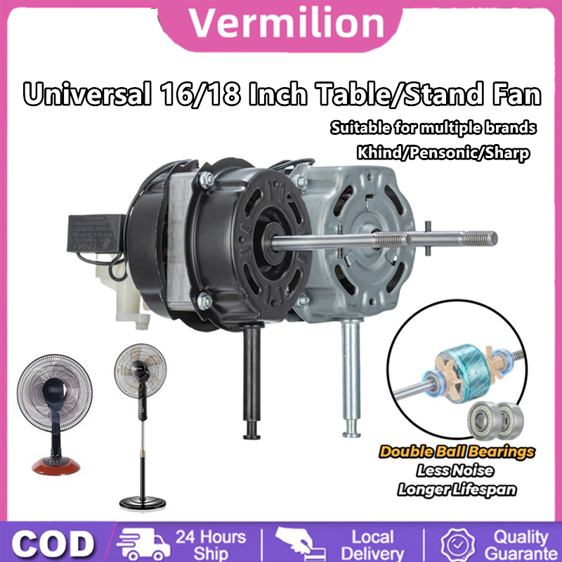【In Stock】Double Bearing 16/18 Inch Table Fan Motor Stand Fan Motor Vertical Fan Motor Kipas (100%pure cooper)