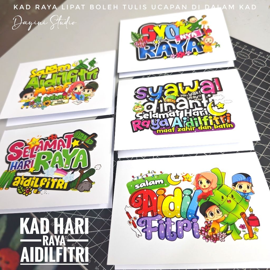 [ RAYA 2026 ] Kad Selamat Hari Raya Aidilfiri | Happy Eid Mubarak | Wish & Greeting | Kad Ucapan | Gift Hadiah | Murah