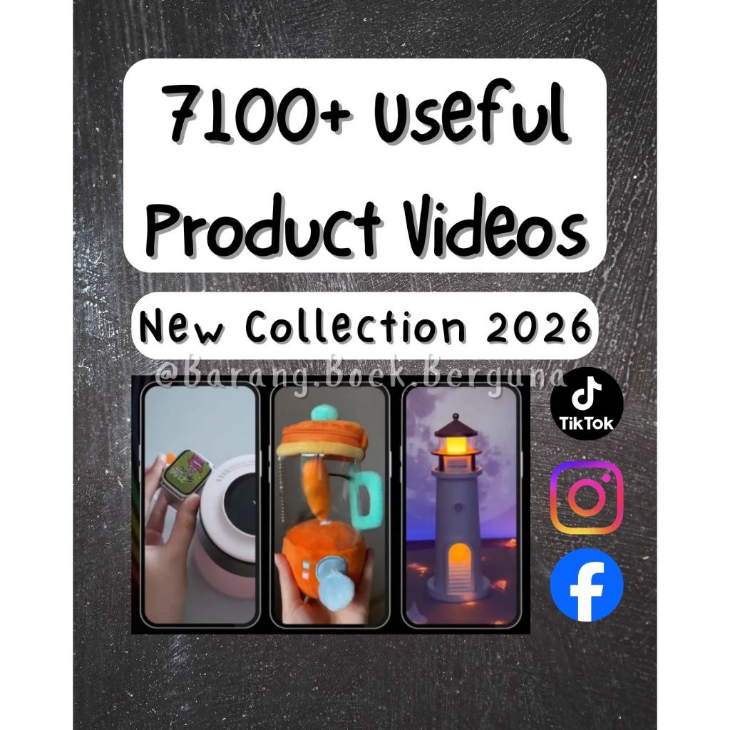 [COMBO] 7100+ Useful Product Videos (New Collection 2026) for Affiliate Marketing (Shopee/Tiktok), Social Media Content