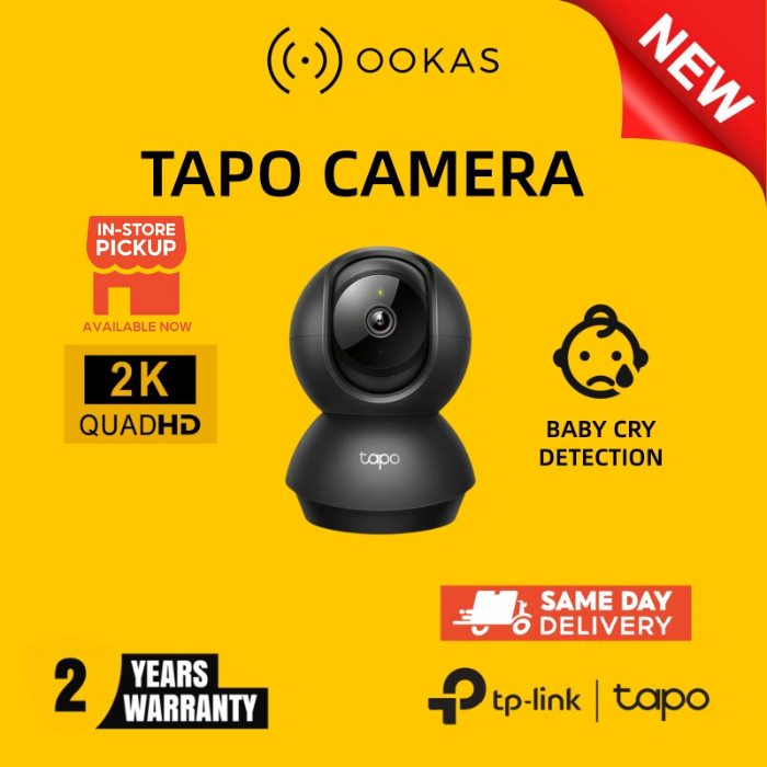 TP-Link Tapo C211/C210 3MP/C200/C200C/TC60 2MP 1080P Full HD Pan Tilt 360 Wireless Wifi Security Surveillance Camera