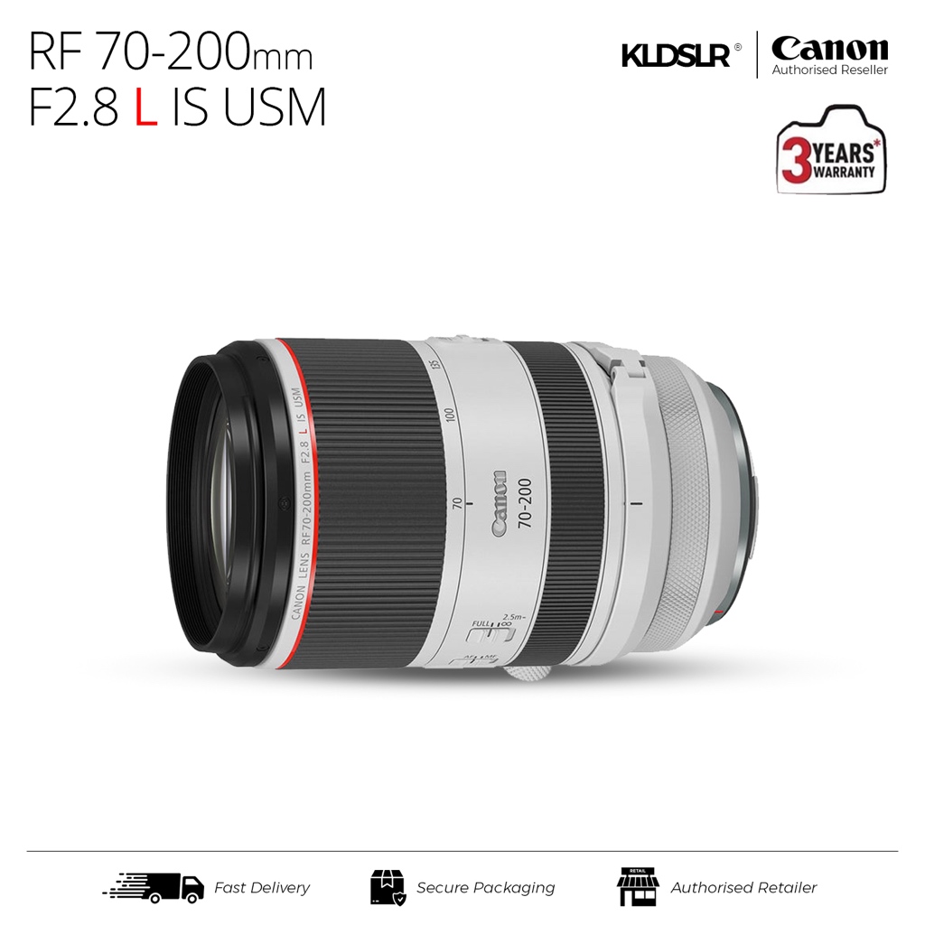 Canon RF 70-200mm F2.8L IS USM Lens – Pro Zoom Lens | 3-Year Canon MY Warranty