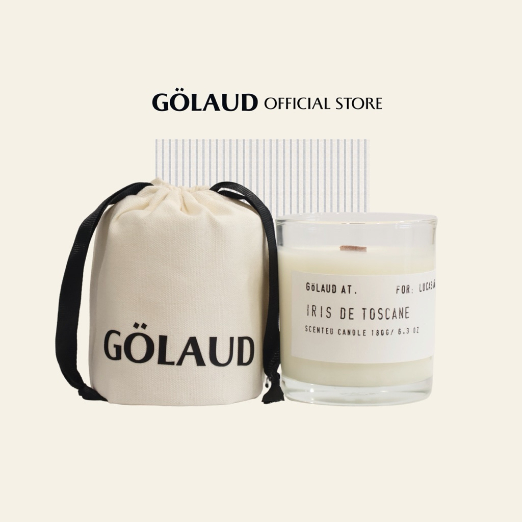 Scented Candle Iris De Toscane | GÖLAUD | Artisan Handmade Soy Wax & Bees Wax| PREMIUM Home Fragrance Bespoke Gift