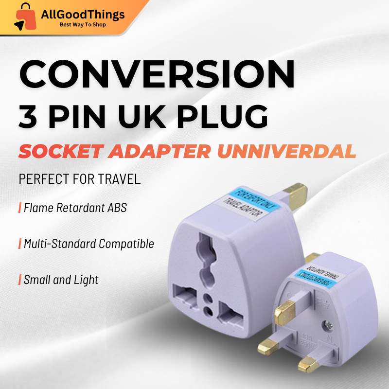 Tourism Conversion Plug 3 Pin UK Universal Adapter British Socket Adapter Plug