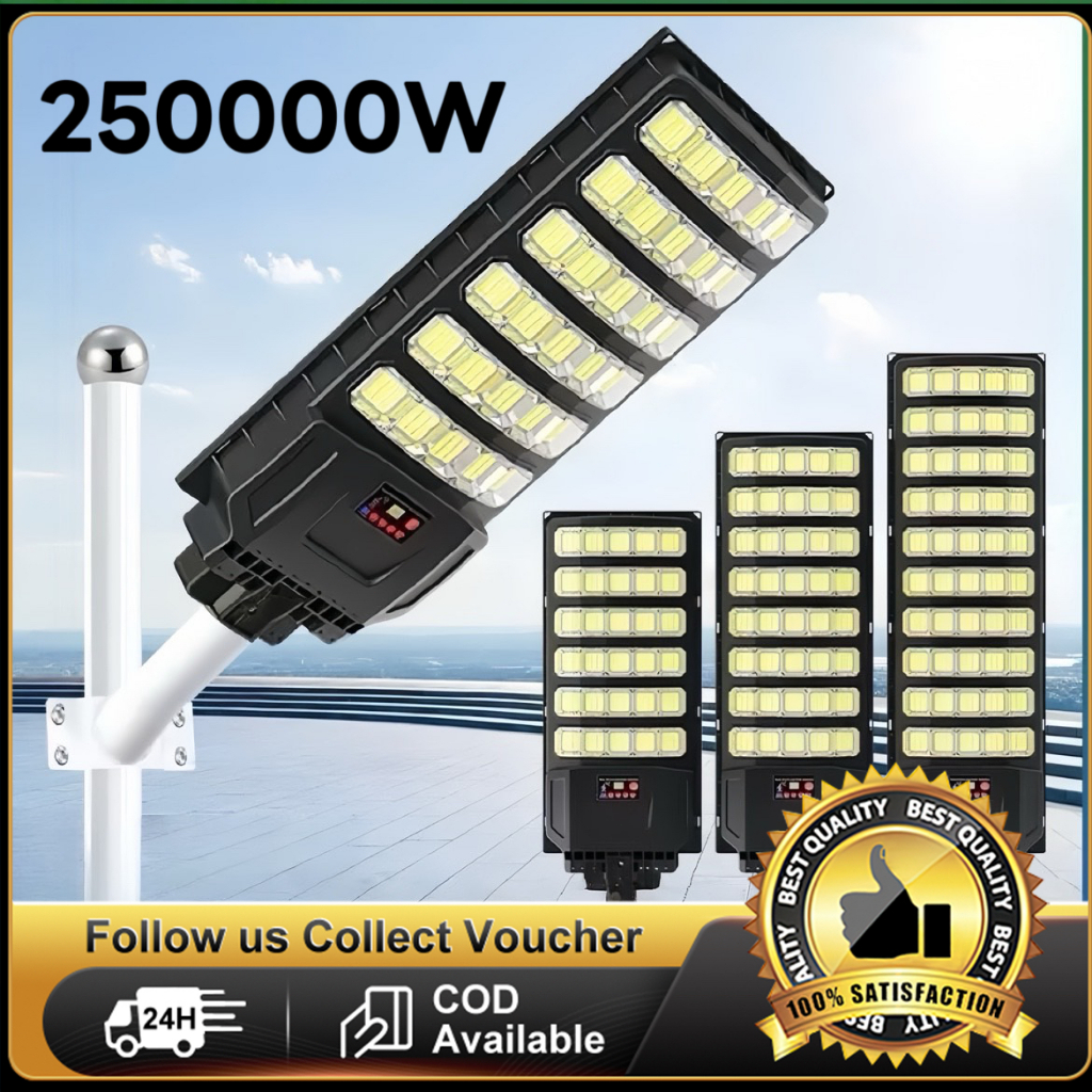 Lampu solar light outdoor lighting 250000W IP68 Waterproof Solar street lamp Jalan Light LED Street Light