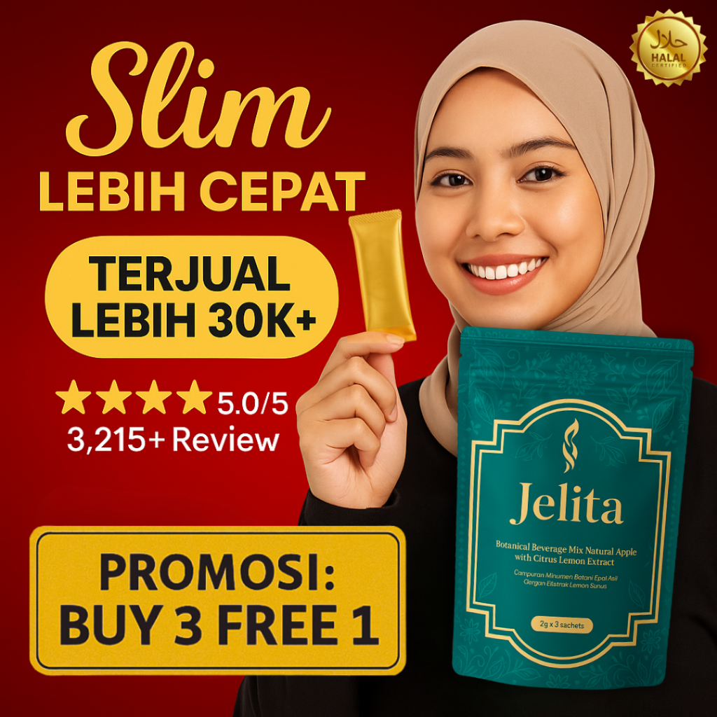 JELITA Fat Burner Weightloss Slimming Product kkm Kuruskan Badan Dengan Cepat Herbal Slim s Kurus Booster (HALAL)