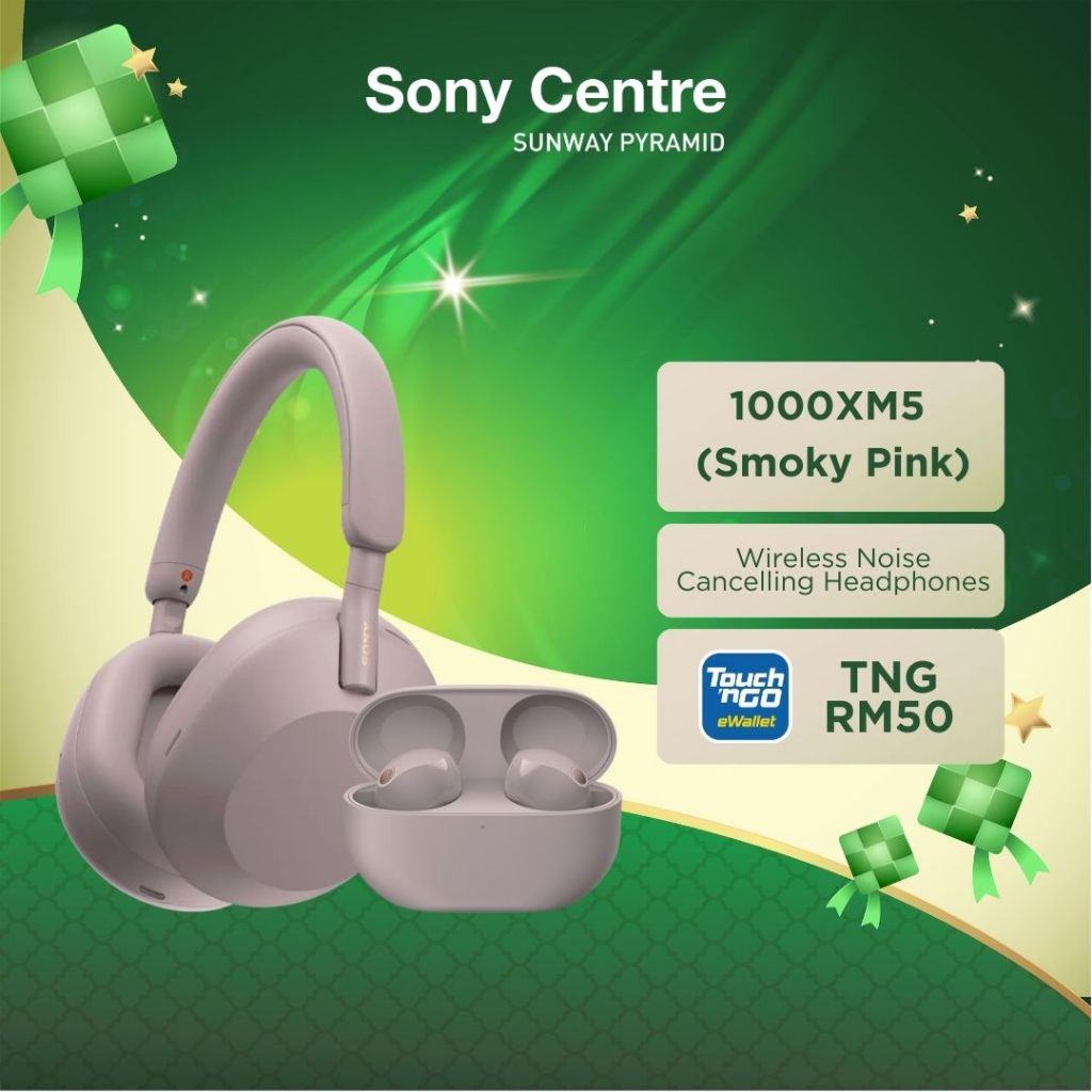 [FREE RM50 TNG] SONY x SMOKY PINK | WH-1000XM5/ WF-1000XM5 | Wireless Noise Cancelling Headphone