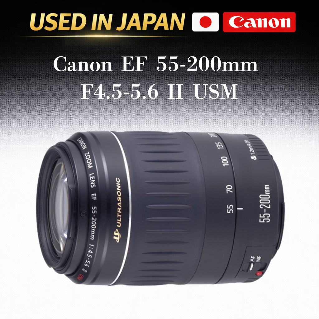 Pre-loved Canon EF 55-200mm F4.5-5.6 II USM Lens Direct from Japan #