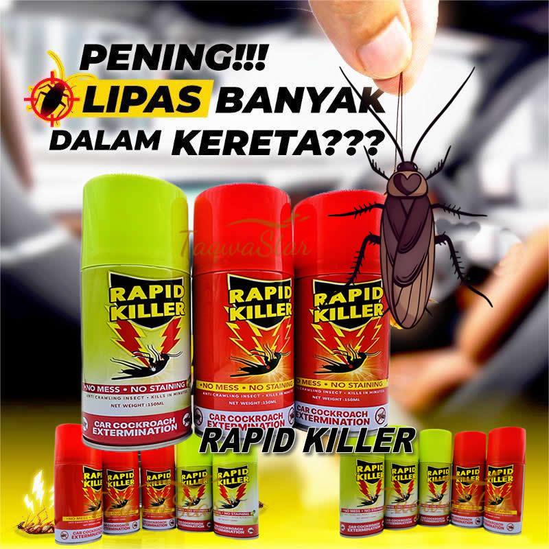 3PCS Ubat lipas RAPID KILLER SPRAY LIPAS cockroach killer KERETA KERETA lemon LIPAS UBAT 蟑螂药