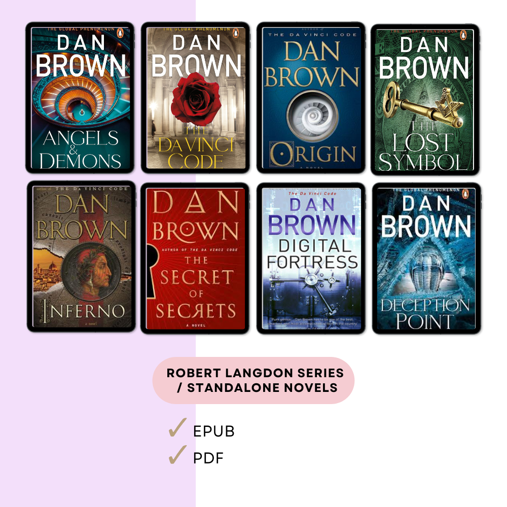 Robert Langdon Series- 6 Books (Dan Brown) | Angels & Demons/The Da Vinci Code/ The Lost Symbol/The Secret of Secret