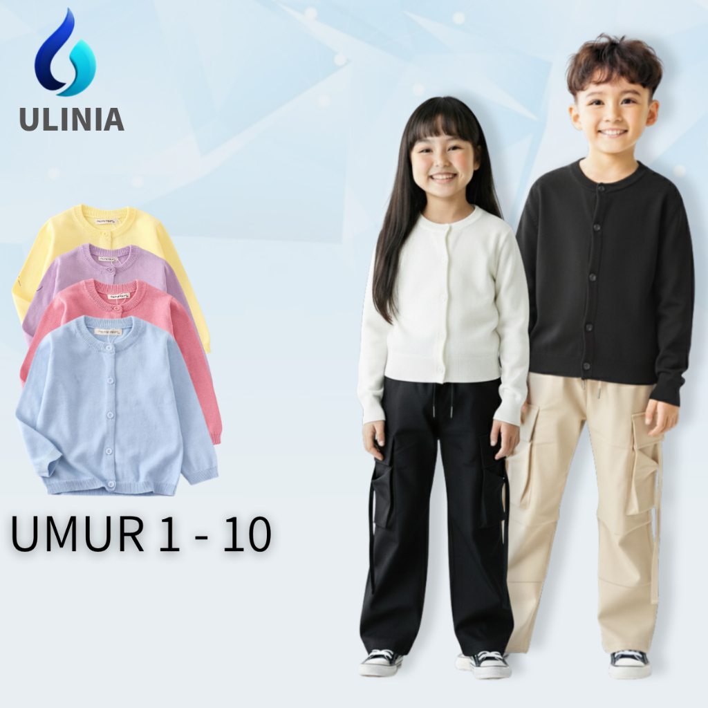 UNICUS Kids Cozy Cardigan Cotton Knitted