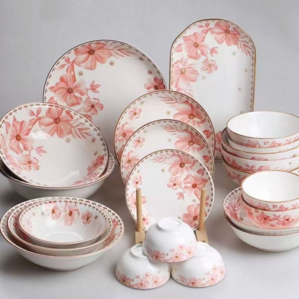 Viral Ready Stock Msia Pinggan Mangkuk Seramik Vintage Bunga Biru Putih Ceramic Fruit Plate Bowl Doorgift Kenduri Kahwin