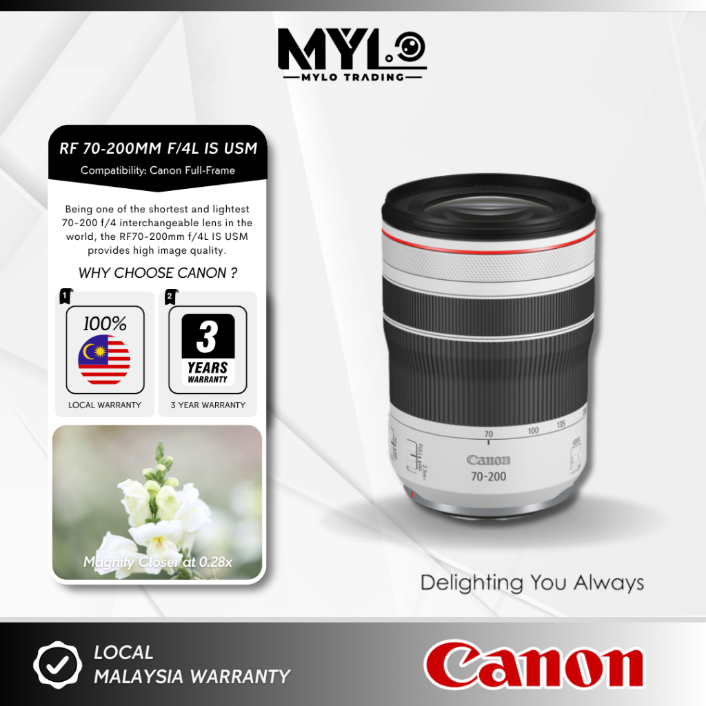Canon RF 70-200mm f/4 L IS USM Lens
