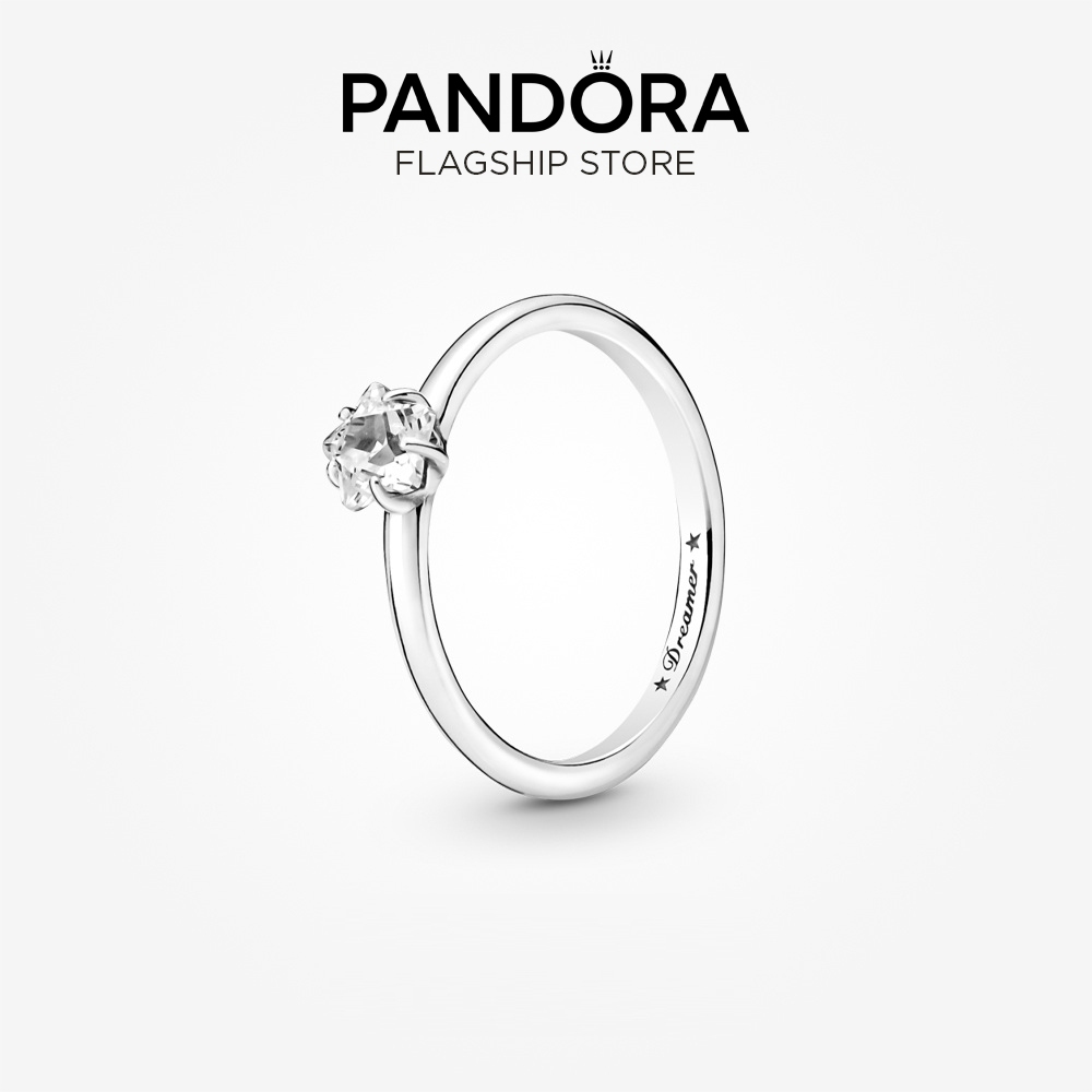Pandora Celestial Sparkling Star Solitaire Ring