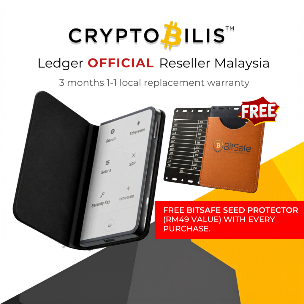 Ledger Stax - Authorized Reseller (CryptoBilis) Bitcoin, NFT & Cryptocurrency Hardware Wallet