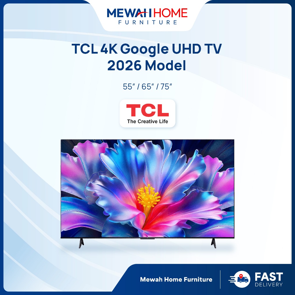 Mewah Home_TCL_P6L_55/65/75'' 4K UHD_Google TV_55P6L / 65P6L / 75P6L_Dolby Audio_AiPQ Processor