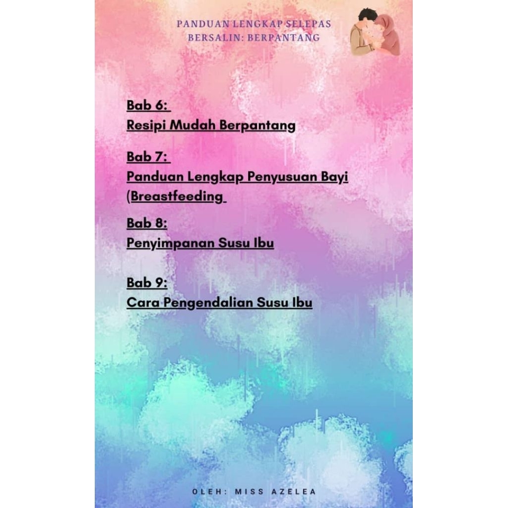[eBook PDF] Panduan Lengkap Selepas Bersalin: BERPANTANG & Penyusuan Bayi (9 Bab Komprehensif)