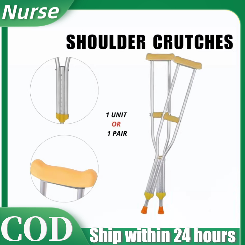【NURSE】Medihub Ultra Light-weight Underarm Shoulder Crutches  ( 1 pair ) / 2PCS，Tongkat Ketiak Shoulder Crutches