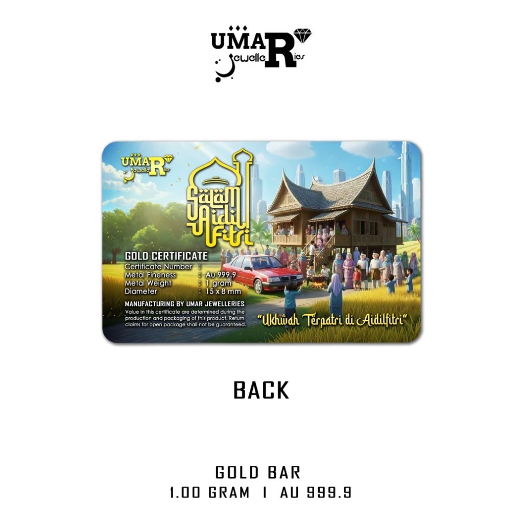 GOLD BAR 1 GRAM PURE GOLD 999.9