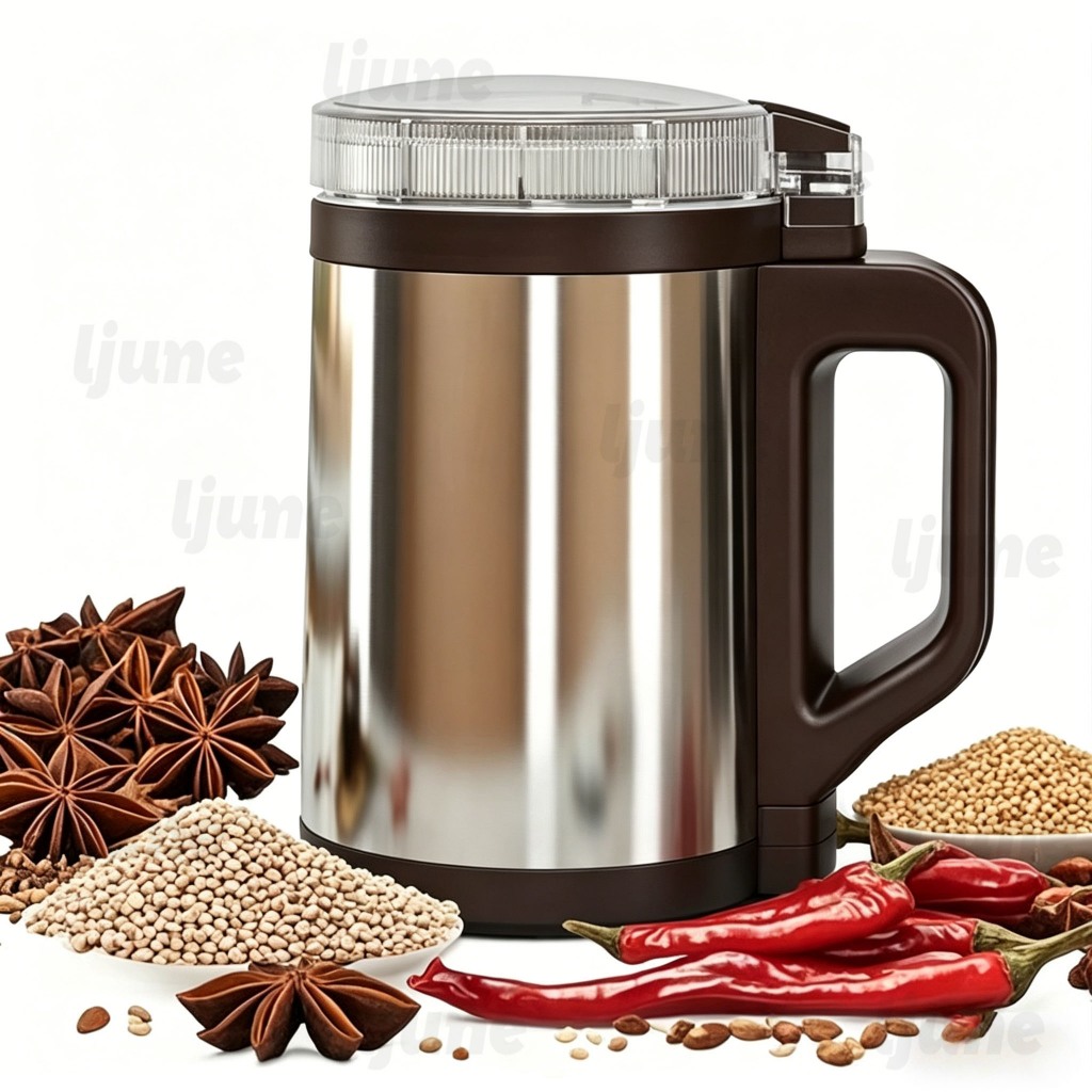NEW Portable Electric Food Grinder 500ml Coffee Bean Grinder Blender 304 Stainless Steel Grinding Machine Mesin Pengisar