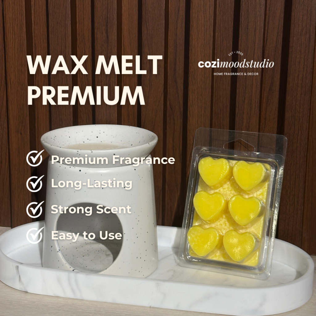 Wax Melt Premium Lilin Wangi Vanilla Lune Cozi Mood Studio 70g Handcrafted
