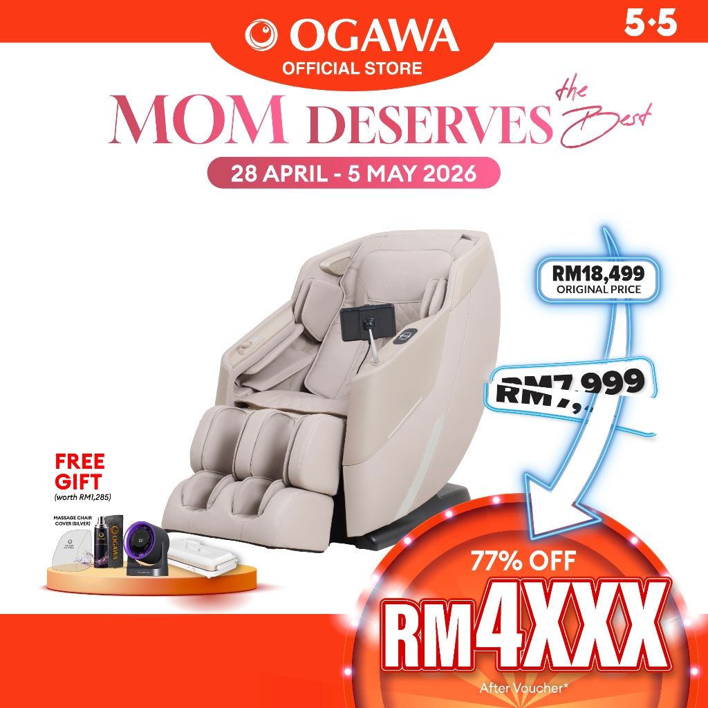 [New Arriva] Ogawa SorneX Massage Chair Free AmazCook + Chair Cover + 3in1 Leather Kit + F315 Fan [Free Shipping]