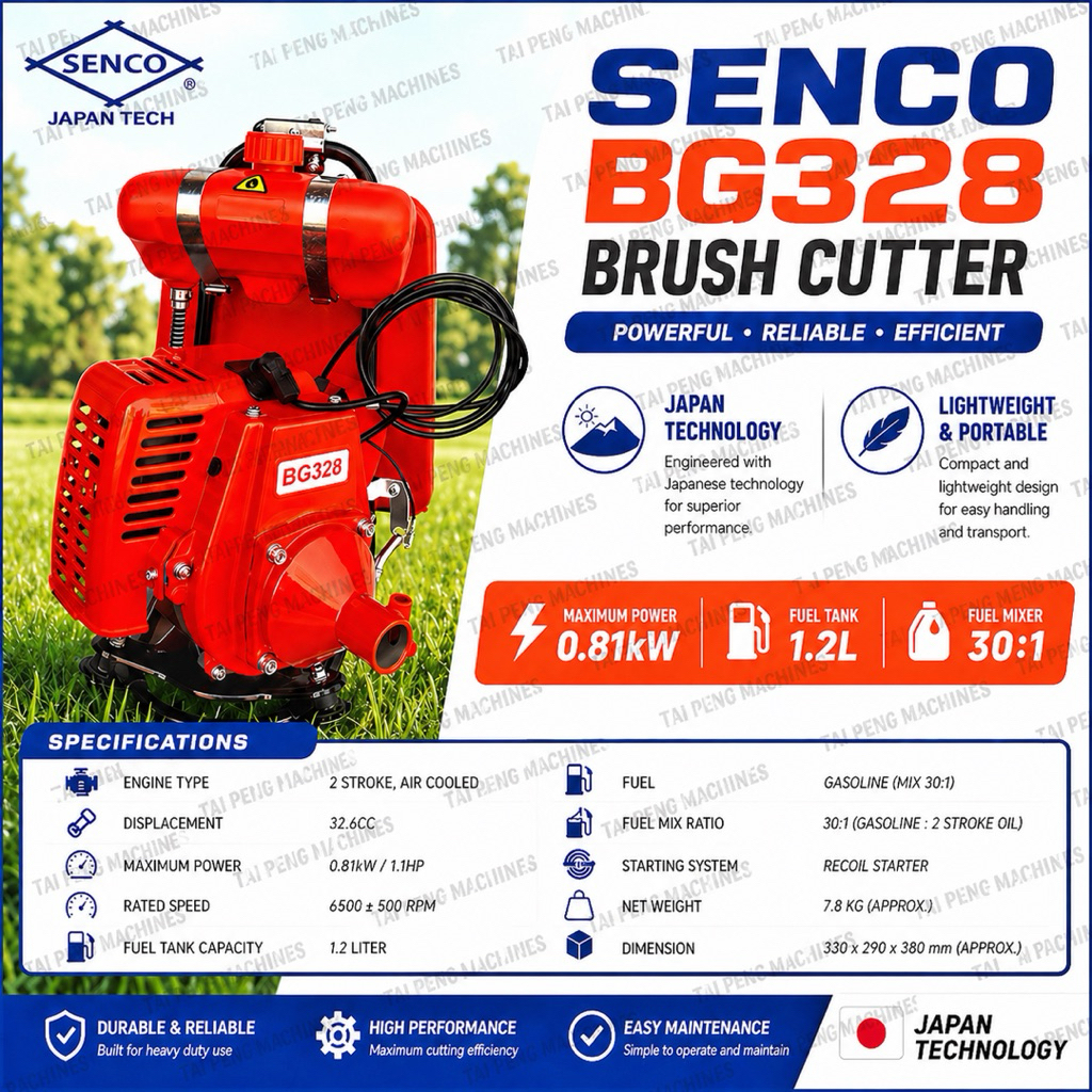 ‼️Heavy duty‼️ Backpack Brush Cutter Backpack Grass Trimmer Mesin Potong Rumput Mesin Rumput FR301