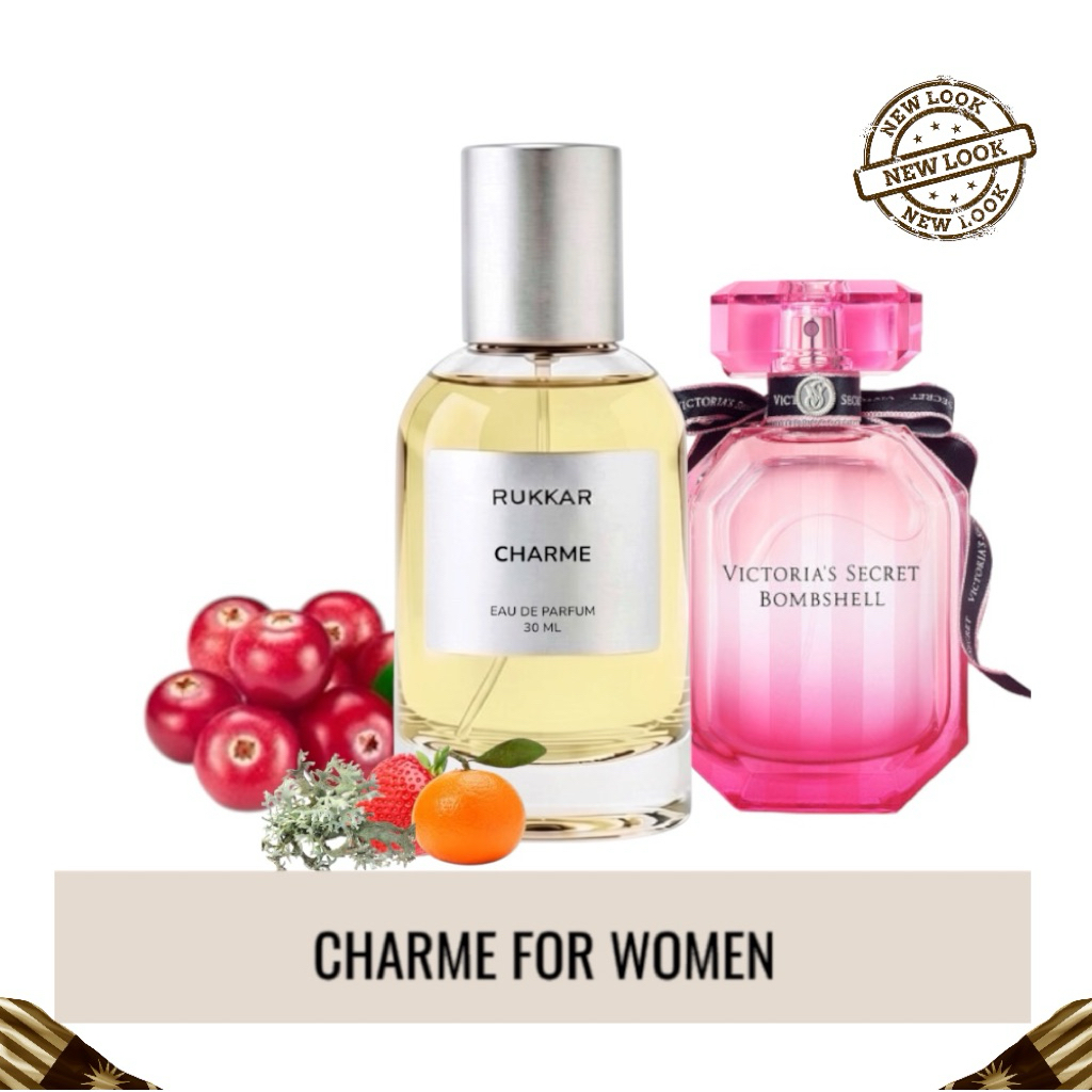 Rukkar Perfume CHARME - Perfume Wanita, Aroma Pesona Feminin yang Berani dan Menawan