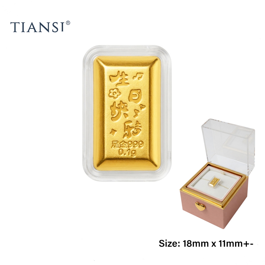 TIANSI 999 (24K) Fine Gold Birthday Gift Goldbar | Gold bar Emas&hellip;