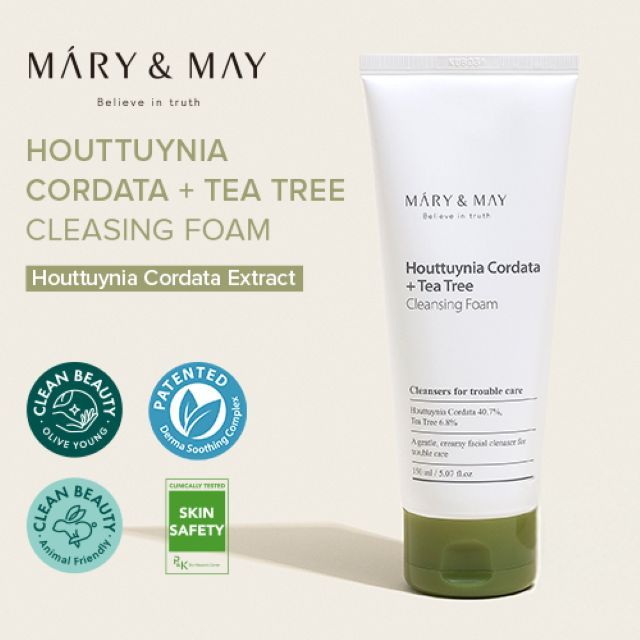 Mary&May Houttuynia Cordata + Tea Tree Cleansing Foam