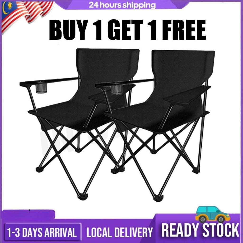 Buy 1 get 1 free Camping Chair 200kg Kerusi Healing Outdoor Chair Kerusi Camping Foldable Chair Moon Chair Camping Chair