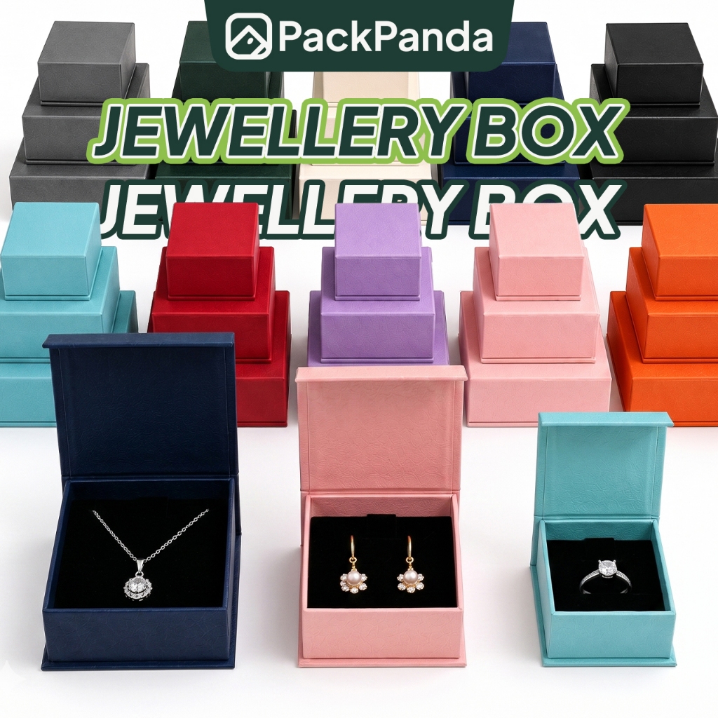 Magnetic Jewellery Box Kotak Hadiah Barang Kemas Premium Storage Box Ring Necklace Earrings Elegant