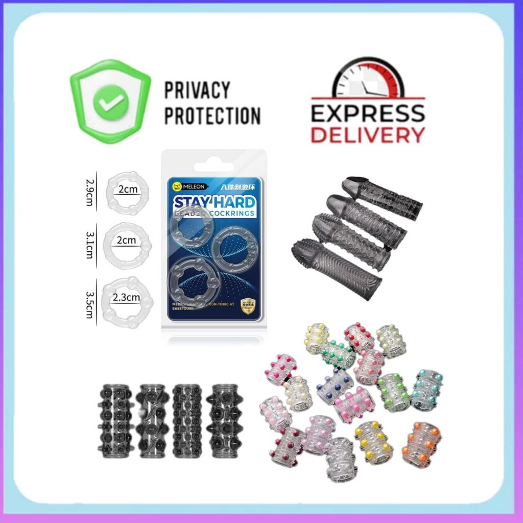 SG Meleon big half crystal sleeve soft dragon ball sarung condom reusable beaded protruding duri delay ring cincin