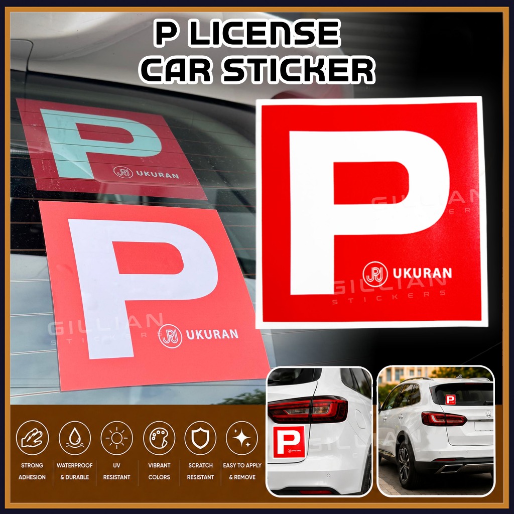 Car Driving P License Student Driver ,Universal Student Driver Decal, Waterproof