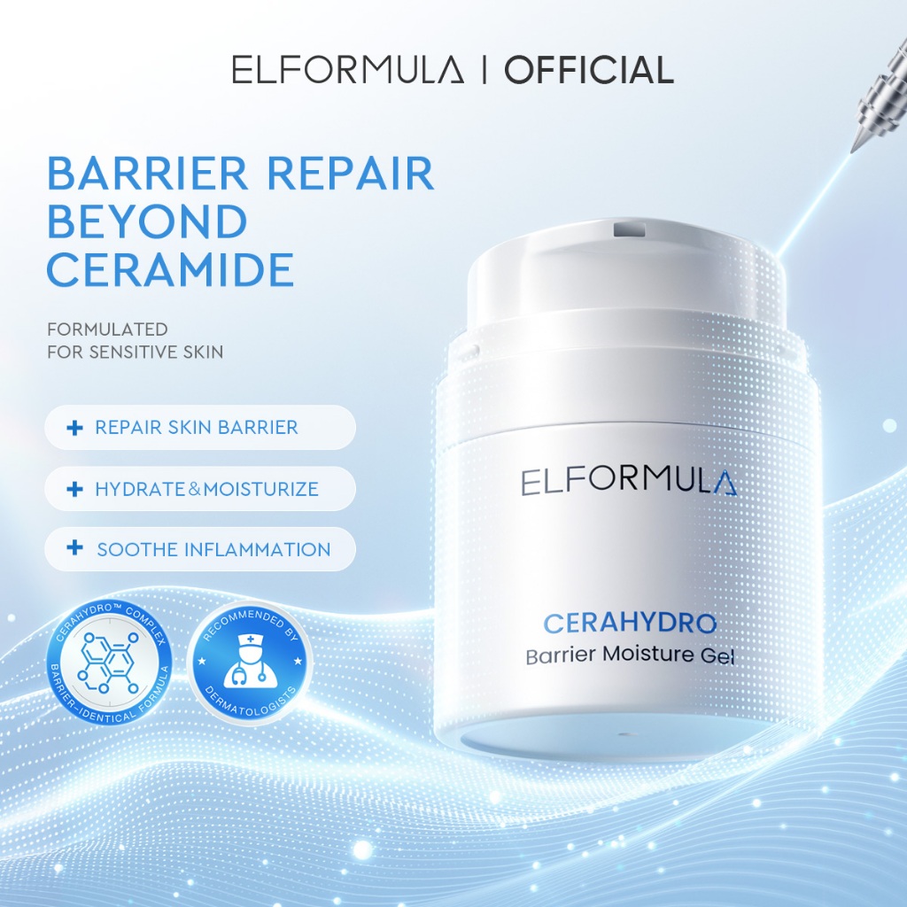 ELFORMULA Intensive CeraHydro Moisturizer Gel Ceramide Skin Barrier Repair Hydrating Face Skincare Day Night Cream 50ML