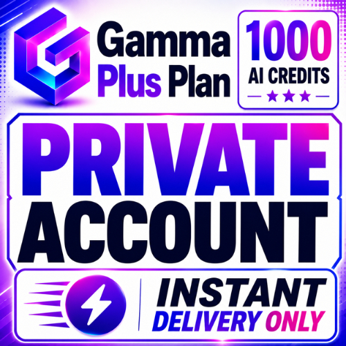 Gamma AI Plus Account | 1000 AI Credits | AI Presentation Maker | Instant Delivery
