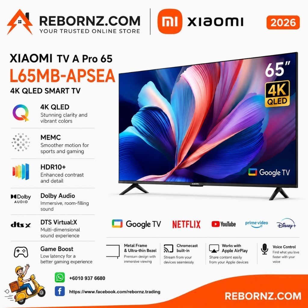 Xiaomi 65" A PRO QLED 4K UHD Google TV 2026 L65MB-APSEA
