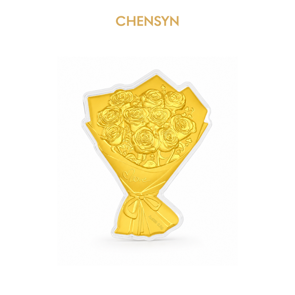 CHENSYN 999.9/24K Pure Gold Pamp Bar Anniversary Birthday Gift Emas Bajet Hadiah&hellip;