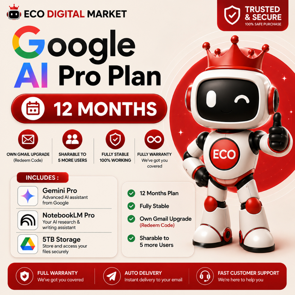 Googl Ai Pro | Private | Own Gmel Upgrade