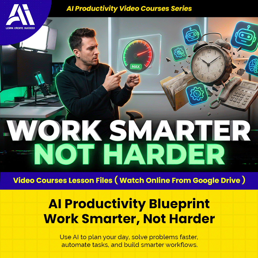 Learn Ai Courses - AI Productivity Blueprint Work Smarter, Not Harder | Ai Productivity Video Lesson