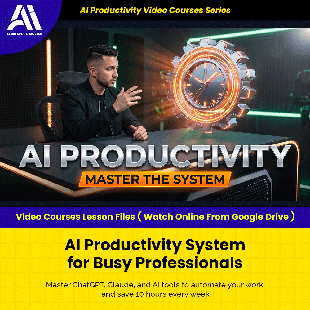 Learn Ai Courses - AI Productivity System for Busy Professionals | Ai Productivity Video Lesson