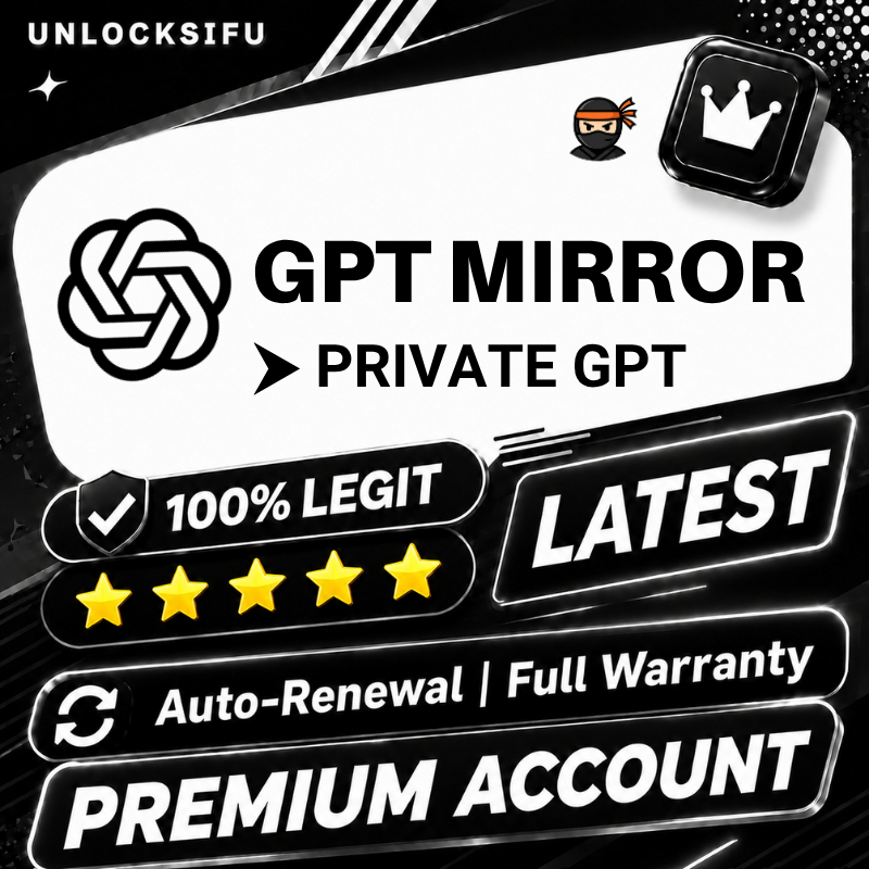 ChatGPT Private Mirror Site | GPT-4o Access | Instant Delivery | Full Warranty |