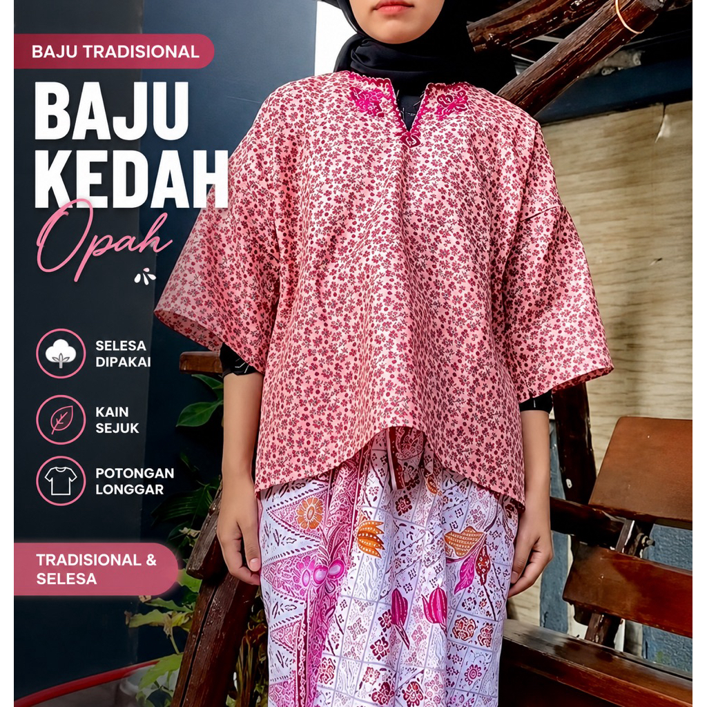 BAJU KEDAH / BAJU OPAH / BAJU MALAM BERINAI (DEWASA) / BAJU SAHAJA ‼️