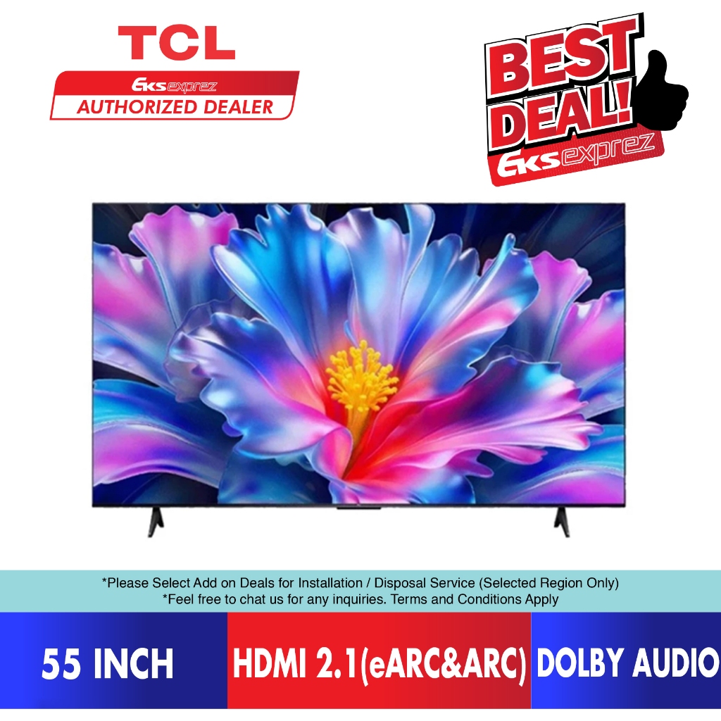 [FAST DELIVERY] TCL 4K HDR GOOGLE TV NEW 2026 Televisyen 电视机 P61L 55P61L 65P61L 75P61L