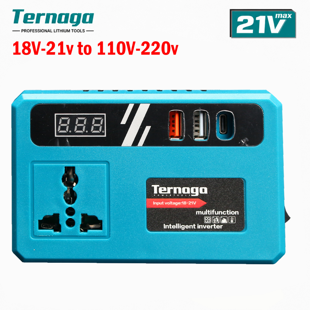 Portable Power Inverter 21v To 220v MT Battery 20V Lithium Battery Inverter DC 18V To 220V For Outdoor Converter Adapter