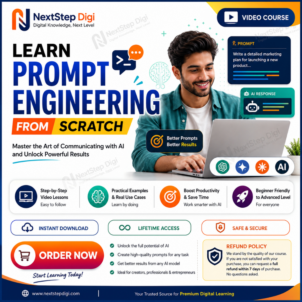 (Course) Learn Prompt Engineering From Scratch | AI & ChatGPT Prompting Masterclass | Beginner Video Course