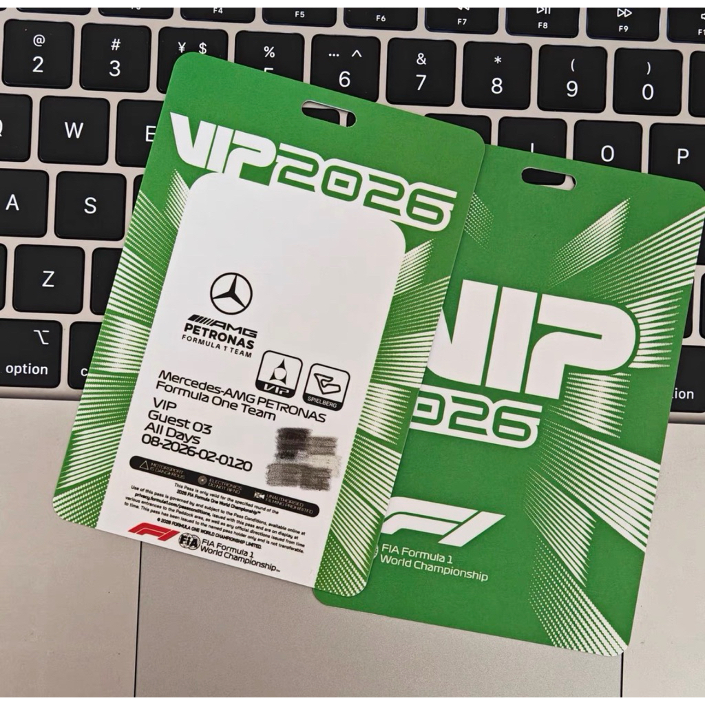F1 VIP Paddock Pass | Formula Racing Team Invitation Card | Keychain | Collectible Badge | Team Fan Merchandise