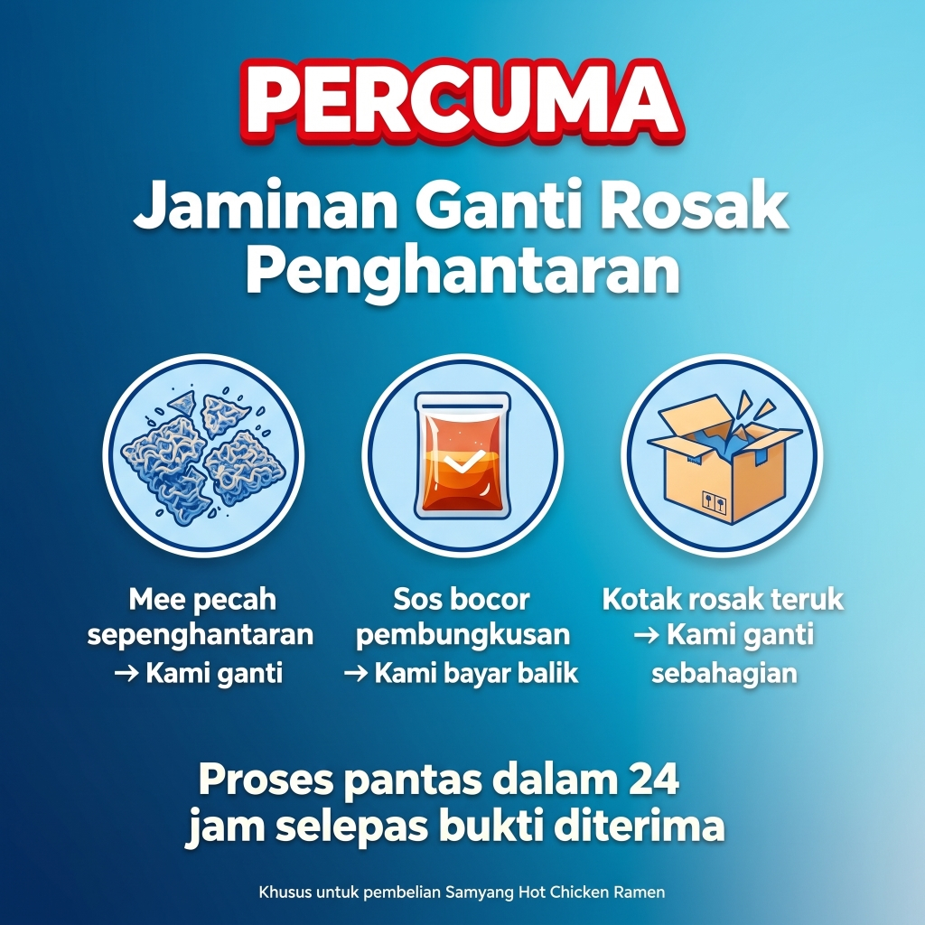 Ramen Samyang Halal Borong Murah Mix Carbonara Cheese Original Spicy Buldak Sekotak Box Pampasan kerosakan