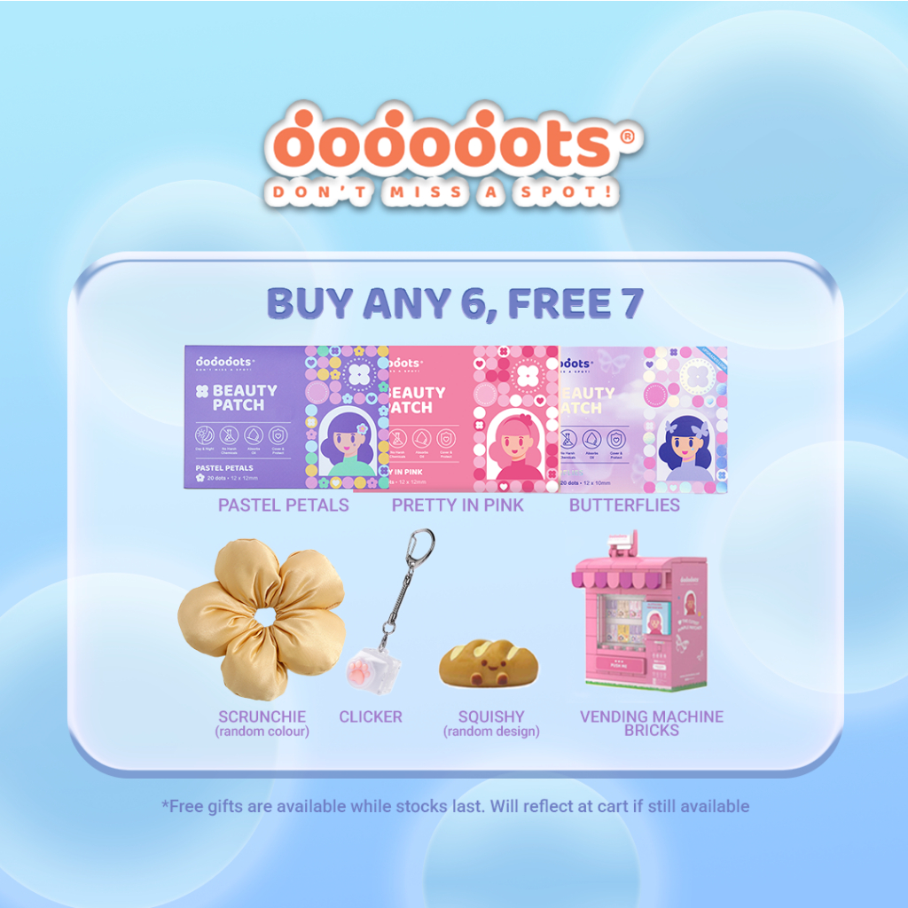 [BUY 6 FREE 7] Dododots Pimple Patches - All Products | Asia's No.1 Clinical-Grade Hydrocolloid Acne Patch w TeaTreeOil