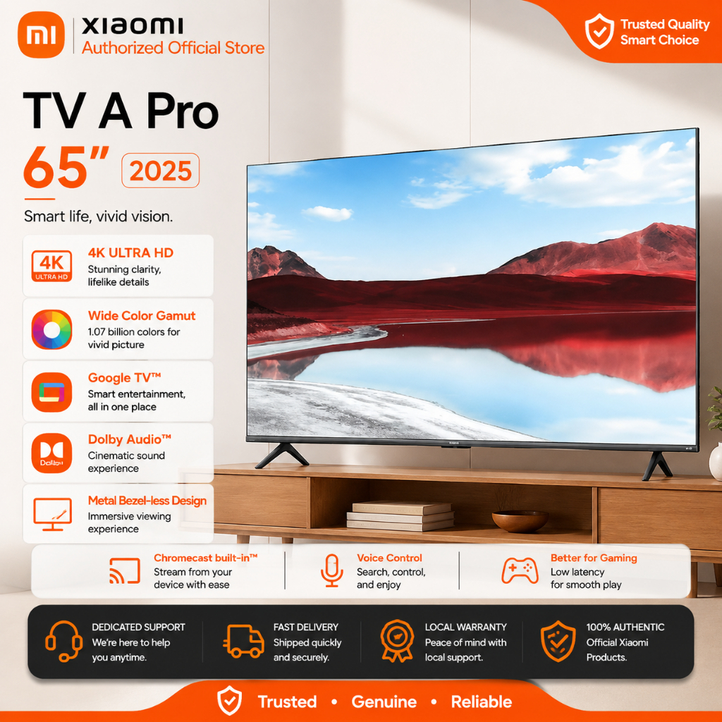 Xiaomi TV A Pro 65 2025 4K Resolution